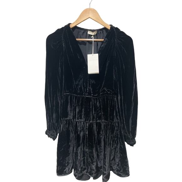 Ulla Johnson Audrey Long Sleeve Velvet Minidress Size 0‎ - Picture 7 of 9